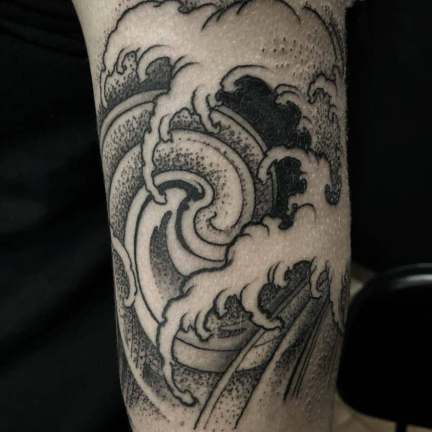 japanese wave tattoo