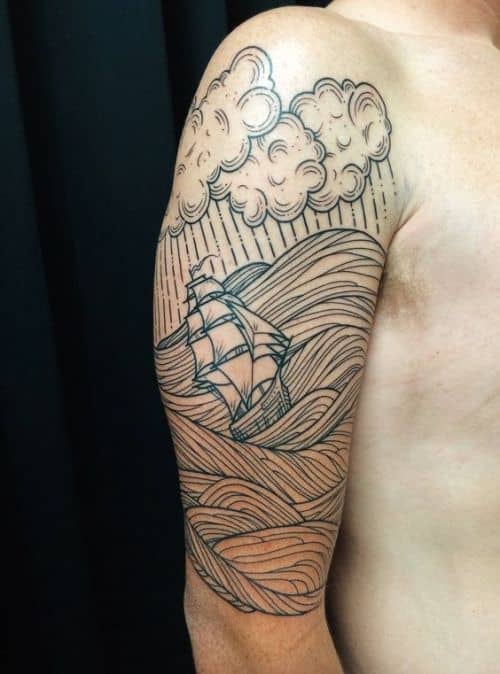 Cloud Tattoo Half Sleeve