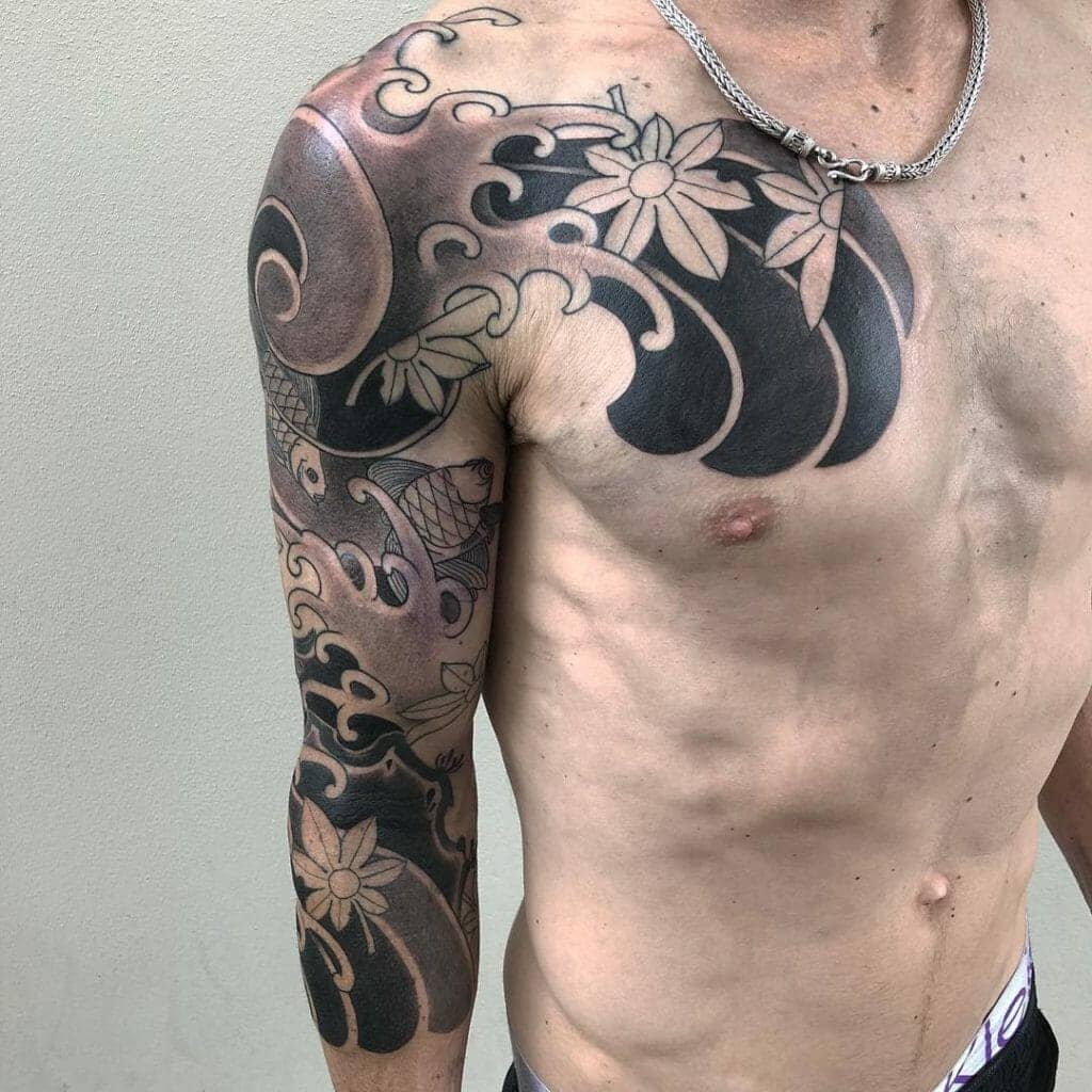 japanese wave tattoo