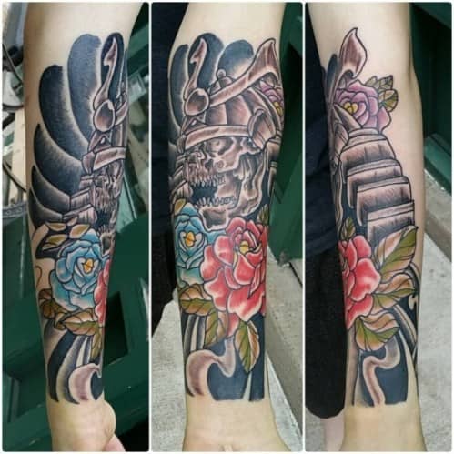 41 Japanese Themed Sleeve Tattoo