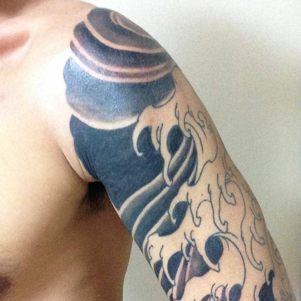 japanese wave tattoo