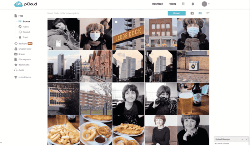 pcloud for photographs