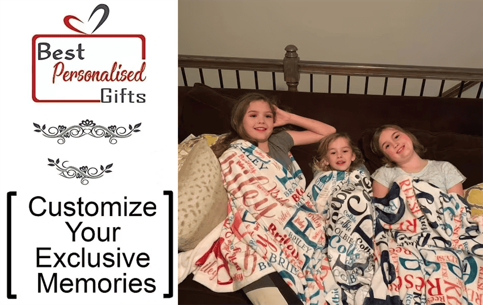 Personalized Blanket, Custom Blanket with Name, Name Blanket for Adults, Anniversary Gift, Throw Blanket, Gift for Girlfriend Christmas Gift