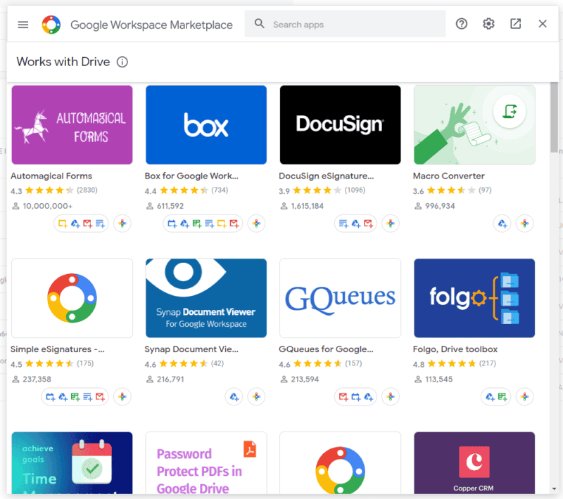 google workspace marketplace