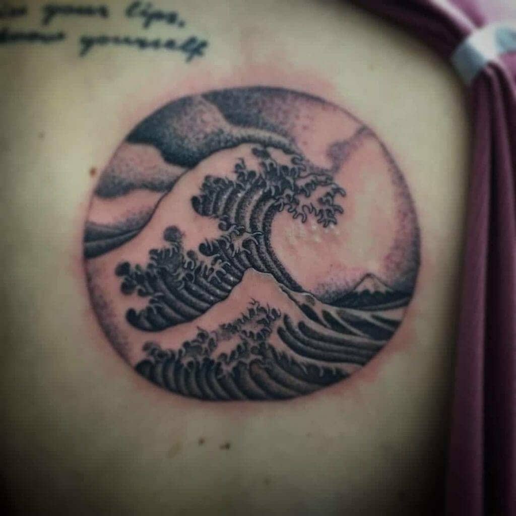 japanese wave tattoo