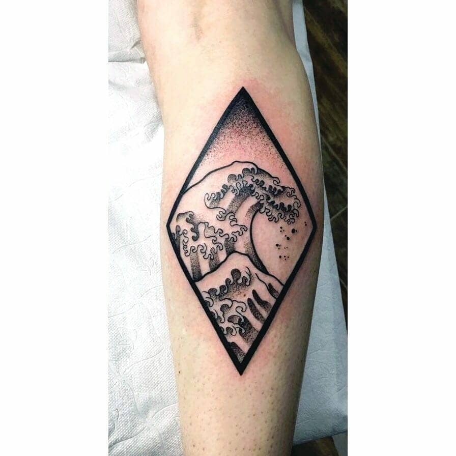 japanese wave tattoo