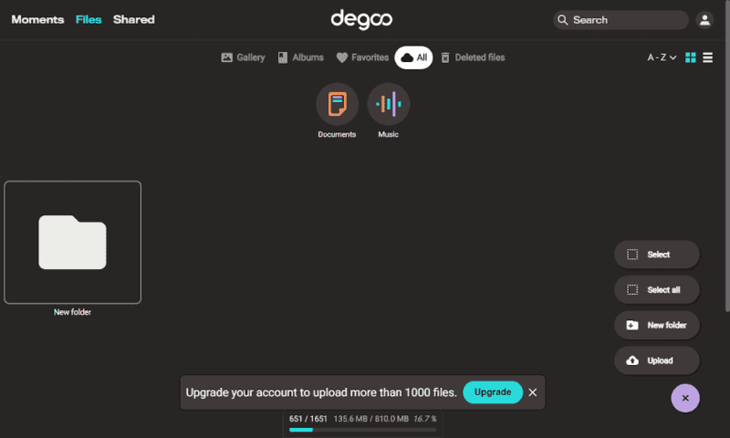 degoo account