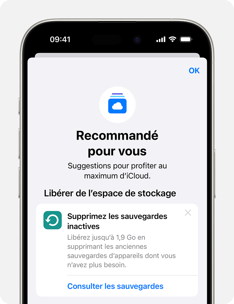 Gérer votre stockage iCloud