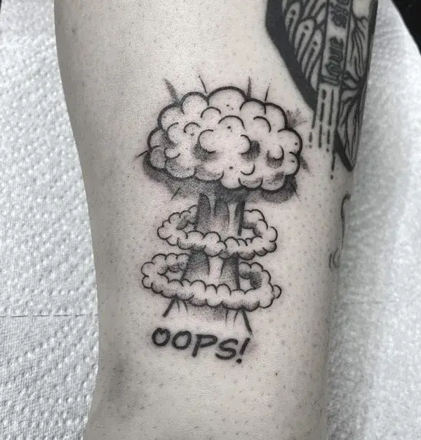 Mushroom Cloud Tattoo 1