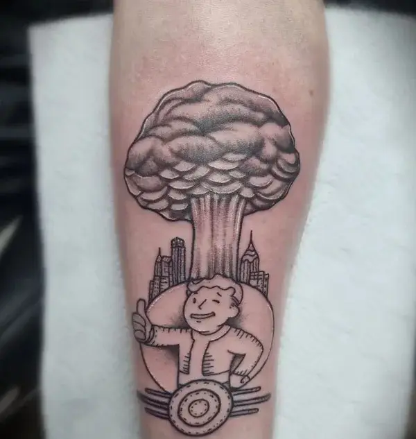 Mushroom Cloud Tattoo 2