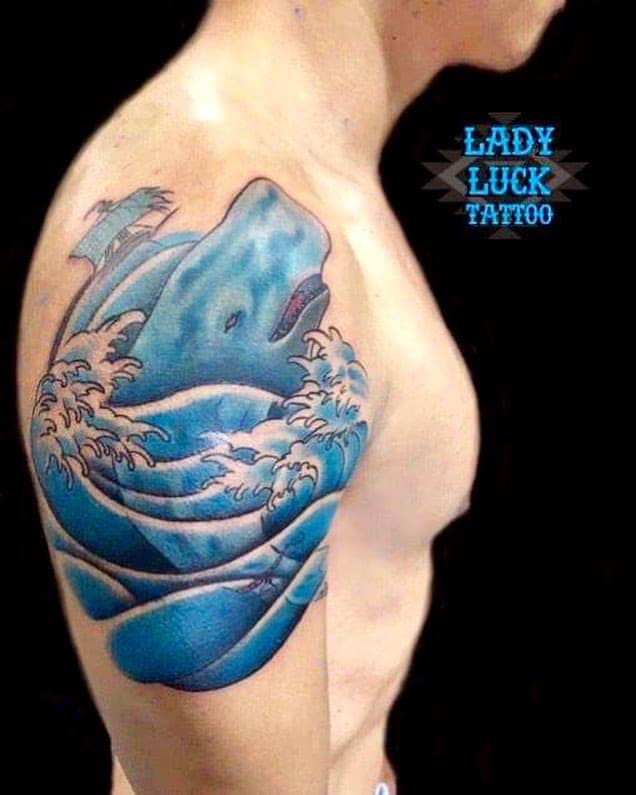 japanese wave tattoo