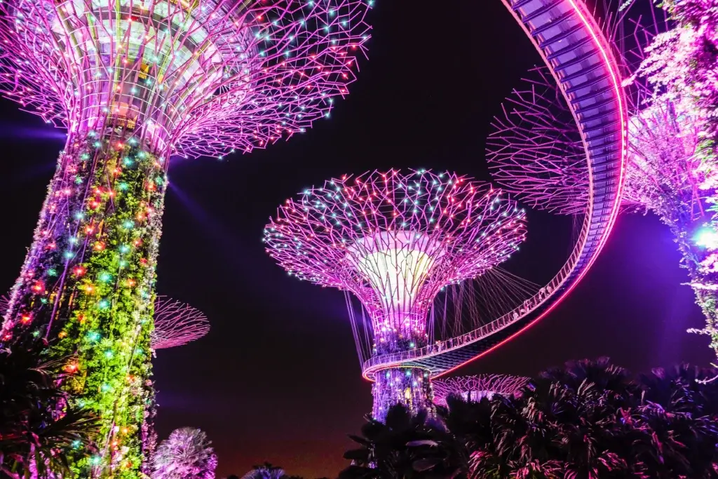 spectacle jardins de la baie singapour