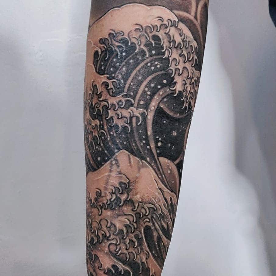 japanese wave tattoo