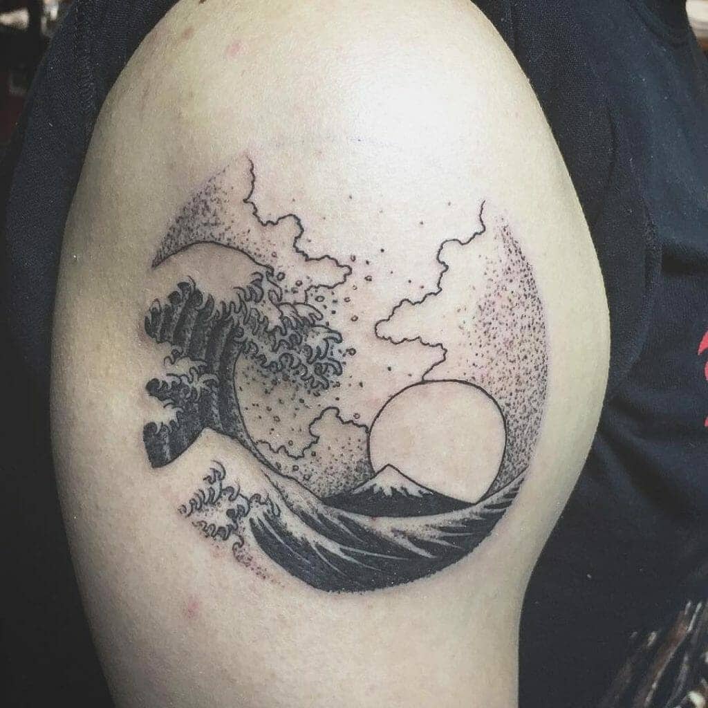 japanese wave tattoo