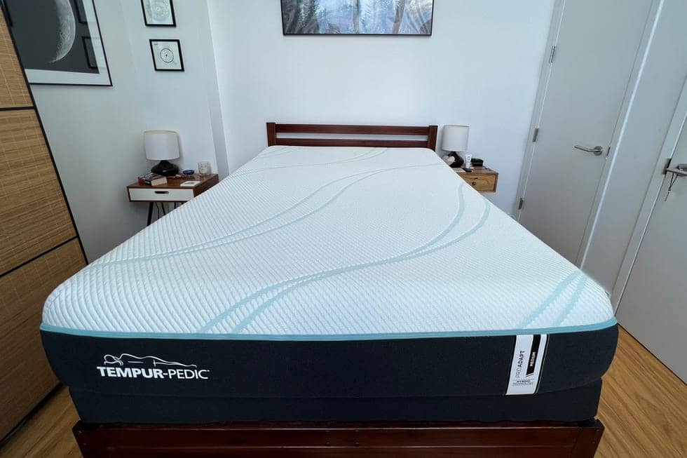 a pro adapt mattress from tempur pedic in a bedroom setup