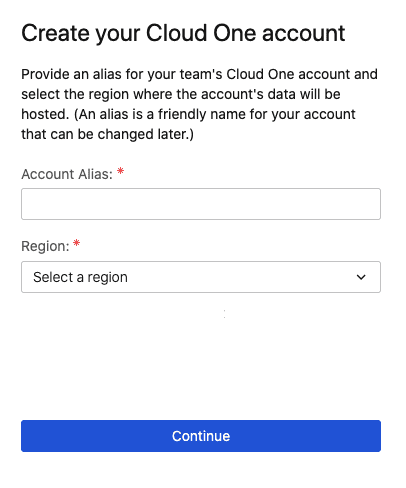 Sign up for Trend Cloud One