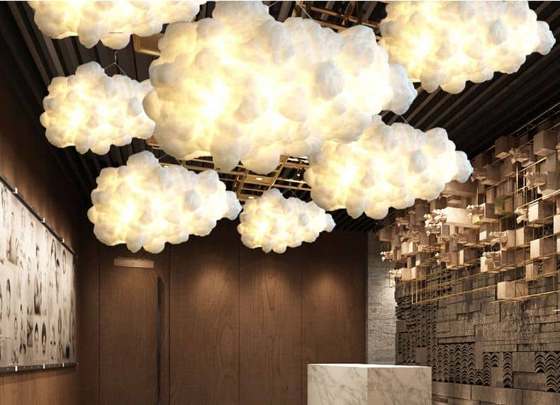 Floating Cloud Chandelier Light art, Hanging ceiling lights, Chandelier