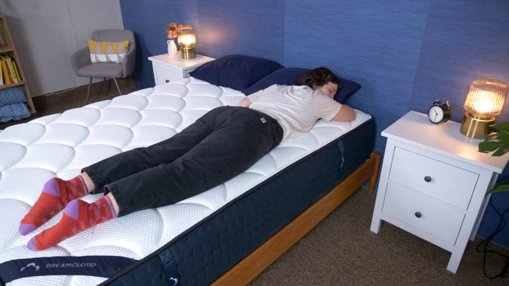 dreamcloud memory foam stomach sleeper