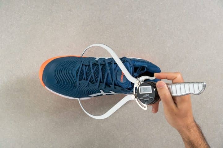 ASICS Court FF 2 Toebox width at the widest part