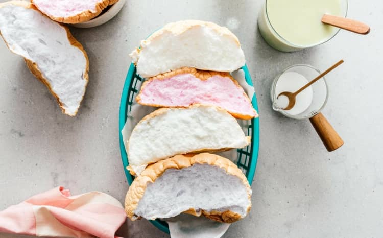 Cloud Bread Rezept - Süßes und Keto Brot in verschiedenen farben