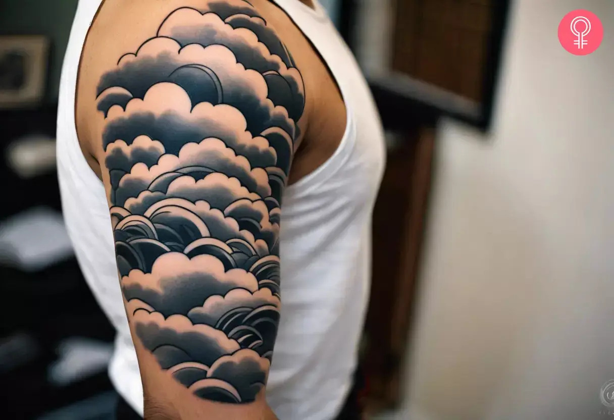 8 Unique Cloud Tattoos Symbolizing Freedom and Airiness