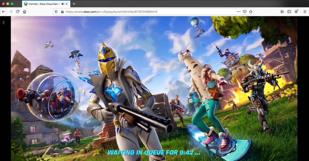 fornite in xbox cloud queue