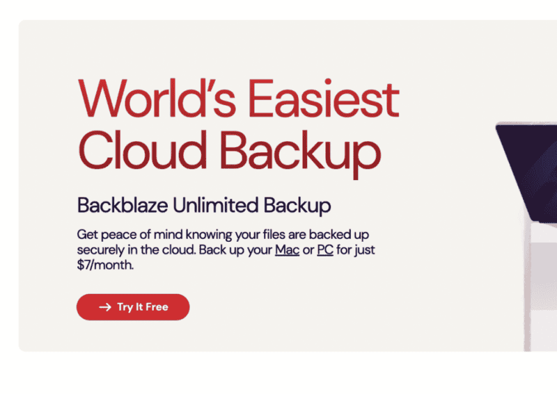 backblaze for free