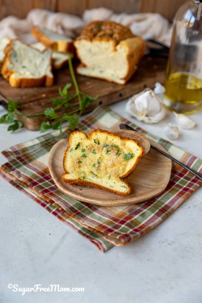 High Protein Keto Garlic Herb Cottage Cheese Bread