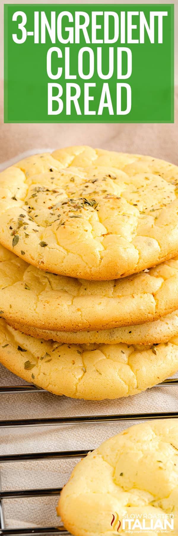 3 Ingredient Cloud Bread Recipe - PIN