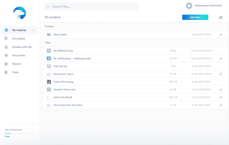 Icedrive new secure cloud storage