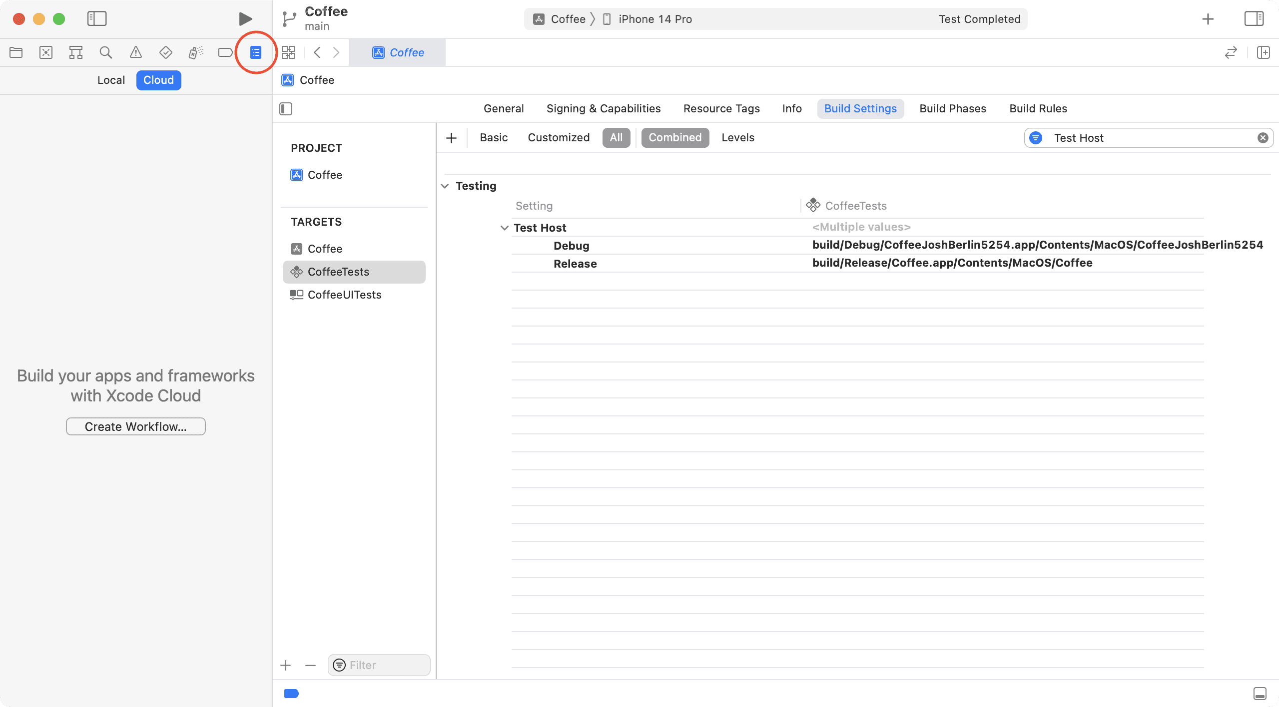 Xcode navigate to Assistant Editor