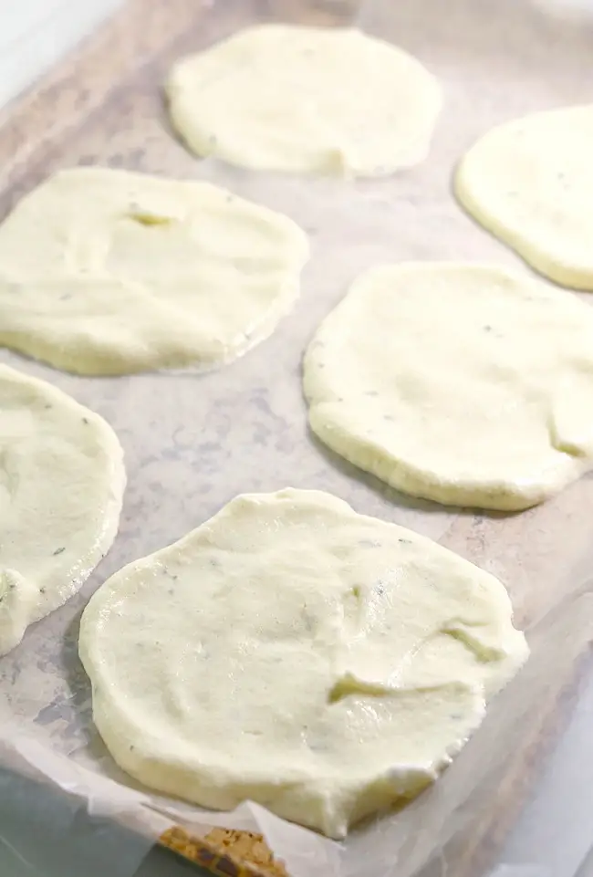 keto cloud bread ready to bake