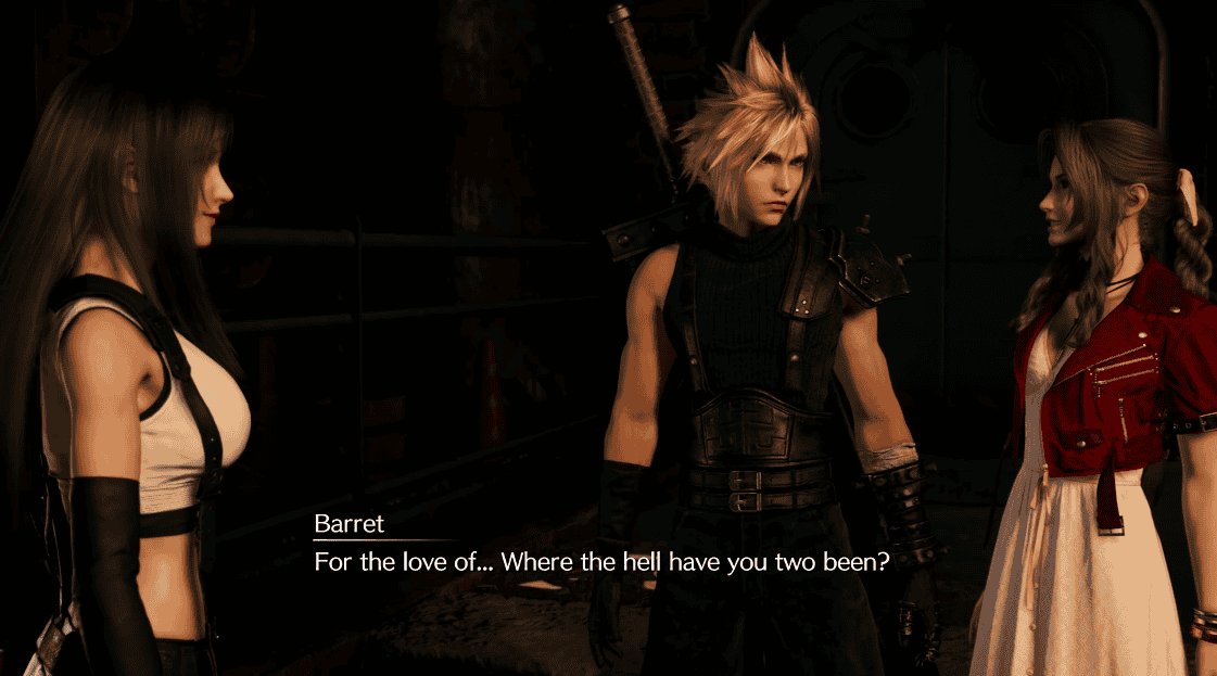 Cloud and Aerith meets Tifa