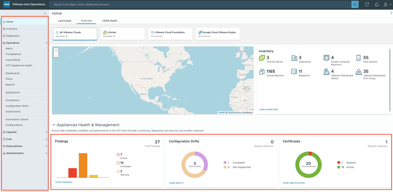 New Unified Operations Management Experience with VMware Aria Operations