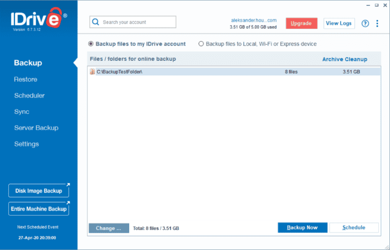 zero knowledge storage idrive