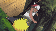 Karui Beating Naruto