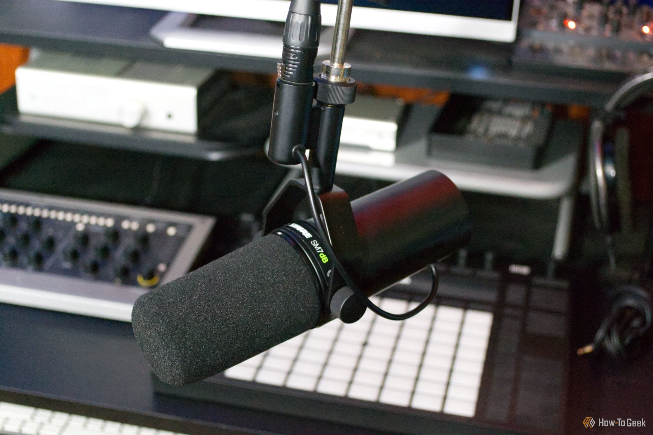 Shure SM7dB angle on a boom arm