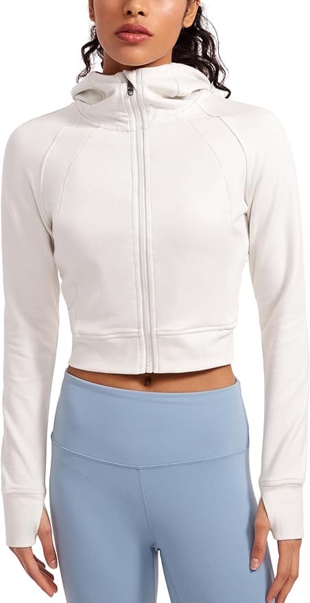 Lululemon Scuba Dupe — crop Zip Up