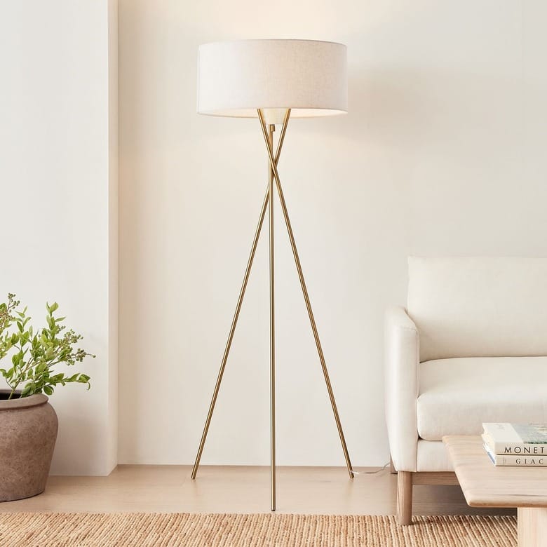 West Elm 66-Inch Midcentury Tripod Floor Lamp