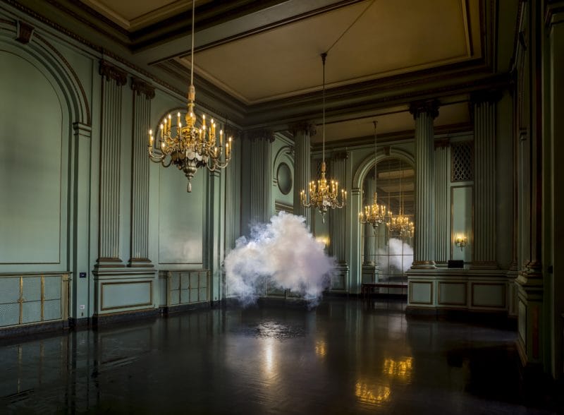 Berndnaut Smilde - Nimbus Green Room, 2013, digital C-type print on dibond