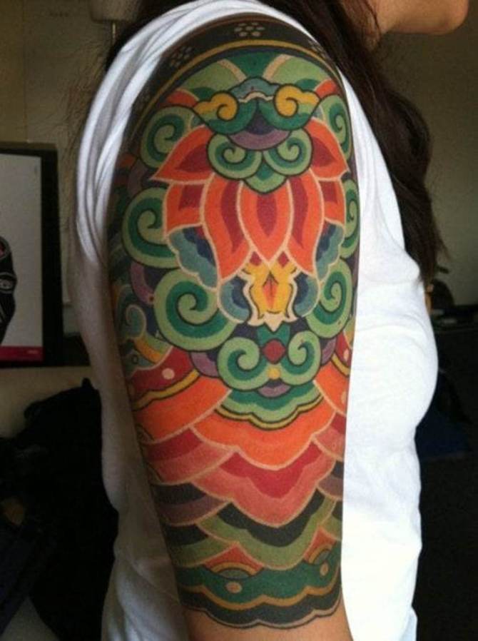 Rainbow Sleeve Tattoo