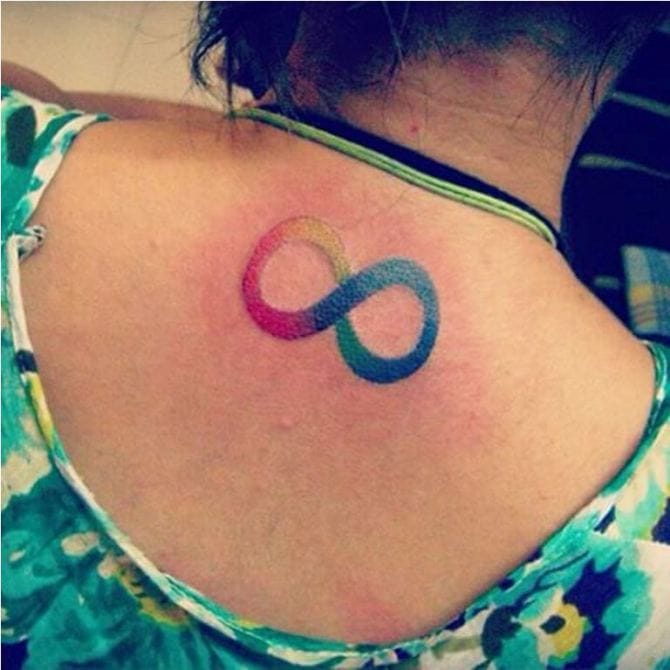 Rainbow Infinity Tattoo