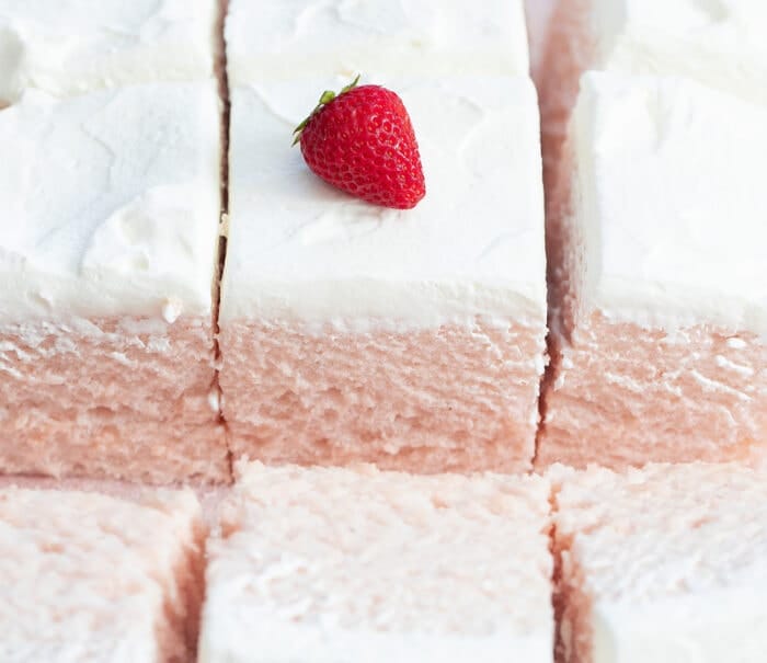 slices of cloud cake.