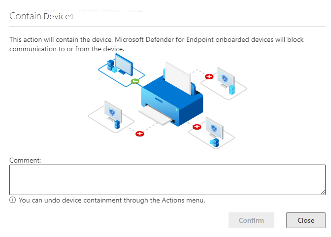 Take response actions on a device in Microsoft Defender for Endpoint