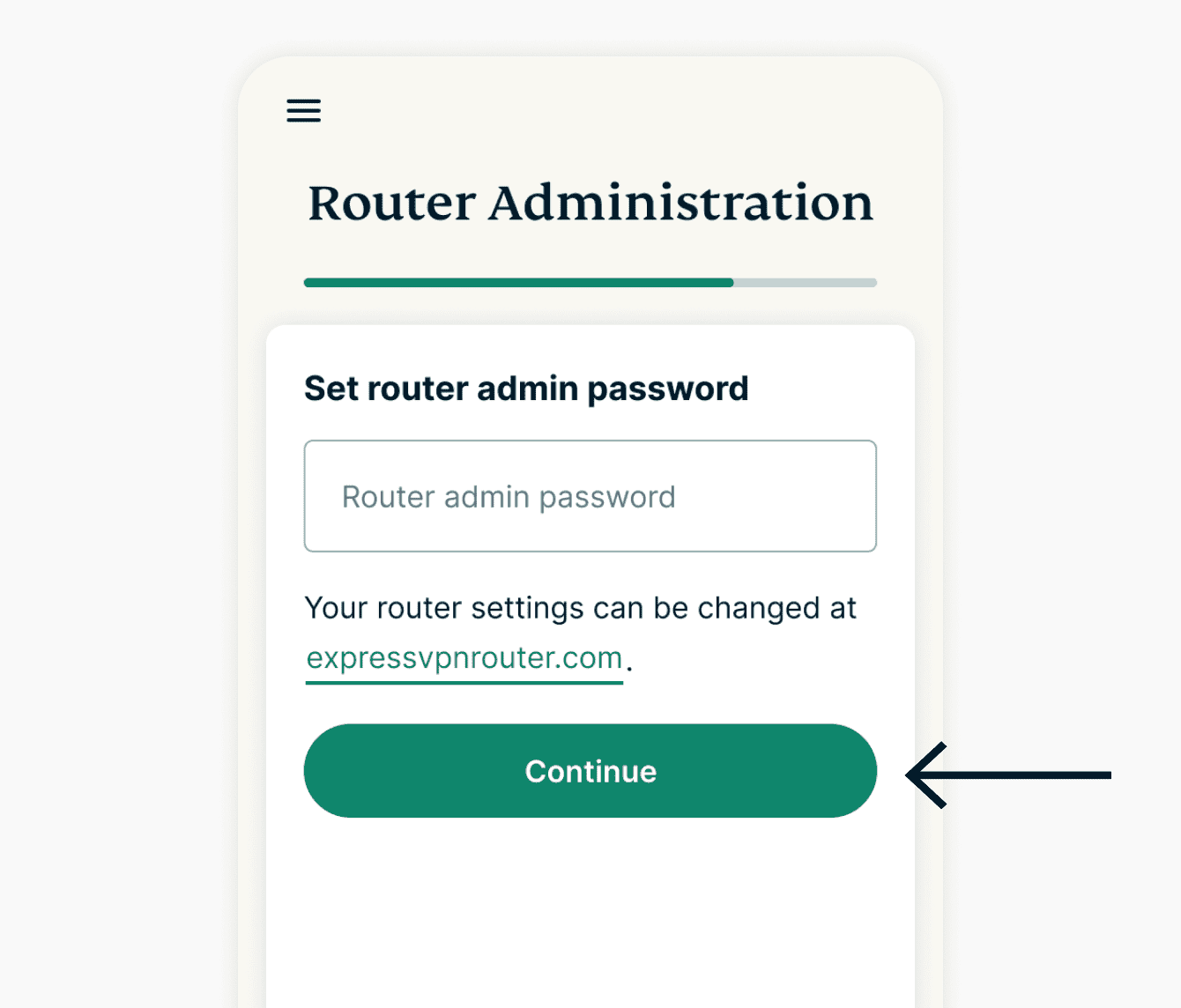 configurazione password amministratore per router expressvpn