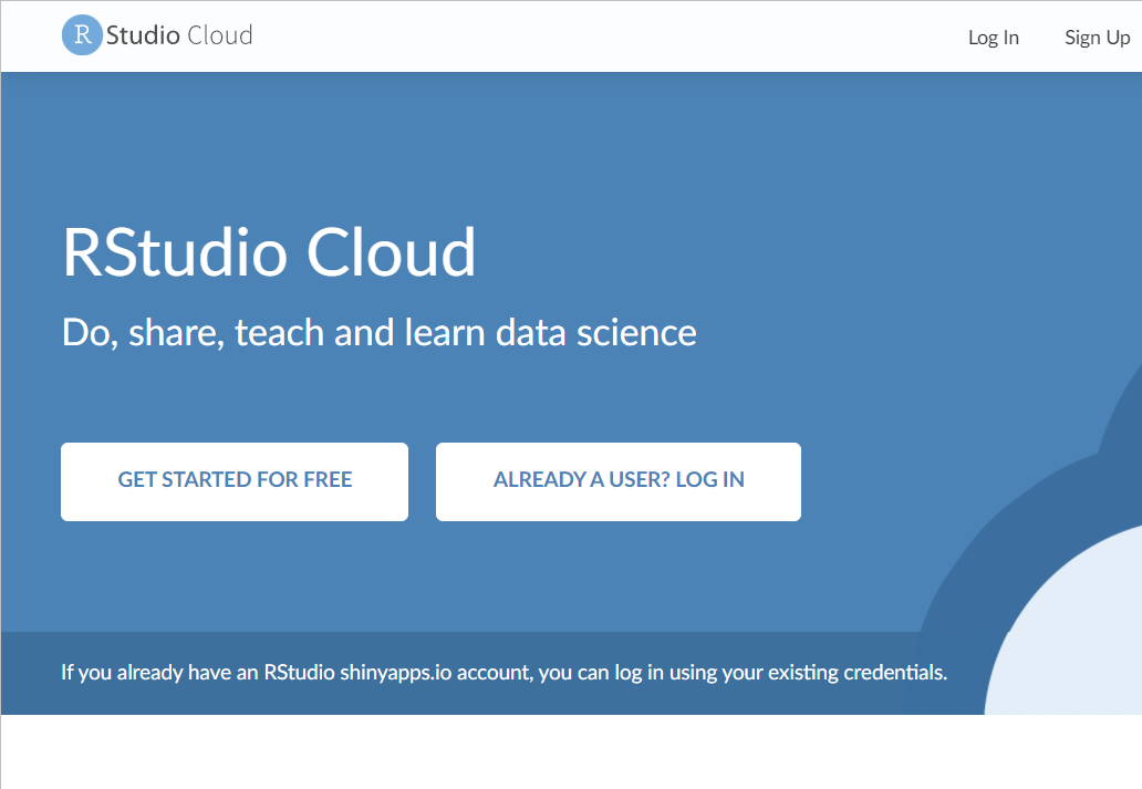 Chapter 1 R, RStudio and RStudio Cloud