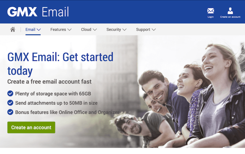 gmx mail homepage