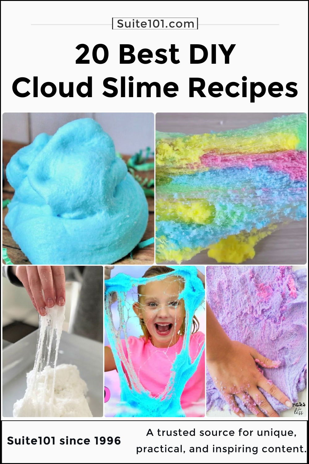 20 DIY Cloud Slime Recipes To Make at Home